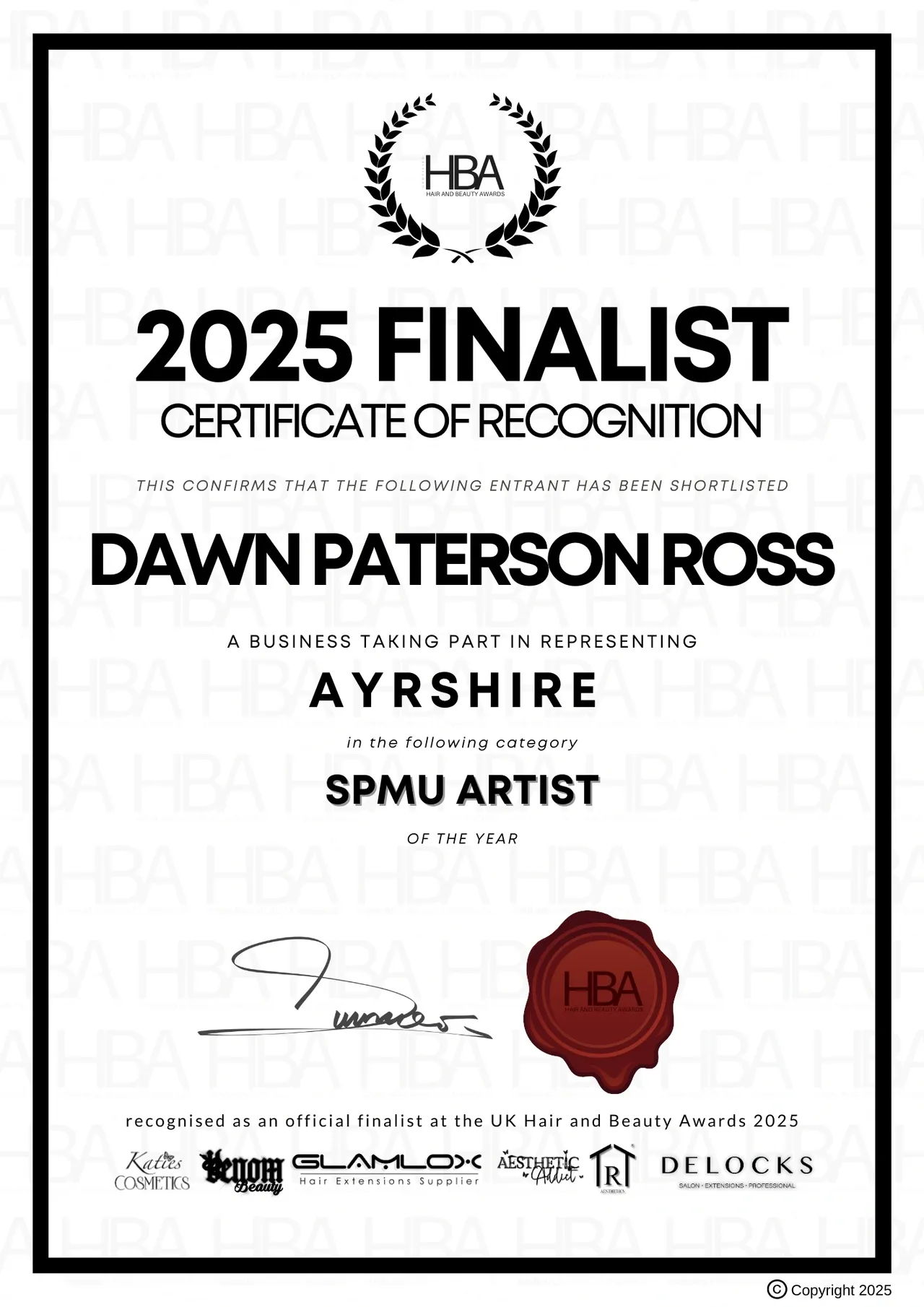 an award